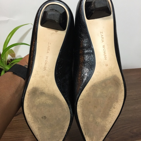 Zara Ballerina flats With A Chain Ankle Straps - Picture 6 of 8